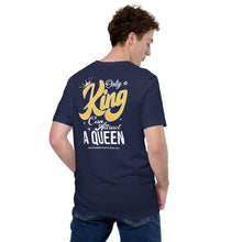 Load image into Gallery viewer, Only a King can attract a queen men's short sleeve t-shirt