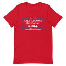 Load image into Gallery viewer, Make Marriage Great Again 2024 men's short sleeve t-shirt
