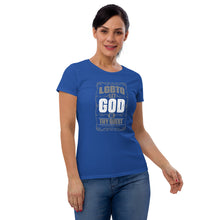 Load image into Gallery viewer, Let God Be Thy Quest Women's short sleeve t-shirt