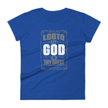 Load image into Gallery viewer, Let God Be Thy Quest Women's short sleeve t-shirt