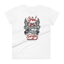 Load image into Gallery viewer, A Great Marriage is a Choice You Make Everyday Ladies' Scoop neck T-Shirt