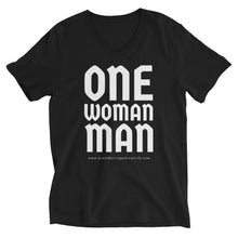 Load image into Gallery viewer, One Woman Man Men's Short Sleeve V-Neck T-Shirt