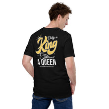 Load image into Gallery viewer, Only a King can attract a queen men&#39;s short sleeve t-shirt
