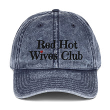 Load image into Gallery viewer, Red Hot Wives club Vintage Cotton Twill Cap
