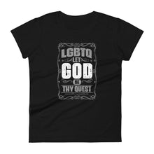 Load image into Gallery viewer, Let God Be Thy Quest Women&#39;s short sleeve t-shirt
