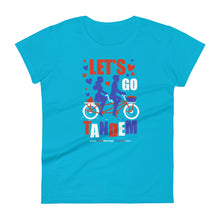 Load image into Gallery viewer, Let&#39;s go Tandem Women&#39;s short sleeve t-shirt
