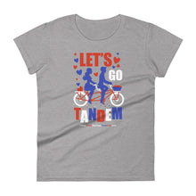 Load image into Gallery viewer, Let&#39;s go Tandem Women&#39;s short sleeve t-shirt
