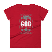 Load image into Gallery viewer, Let God Be Thy Quest Women&#39;s short sleeve t-shirt
